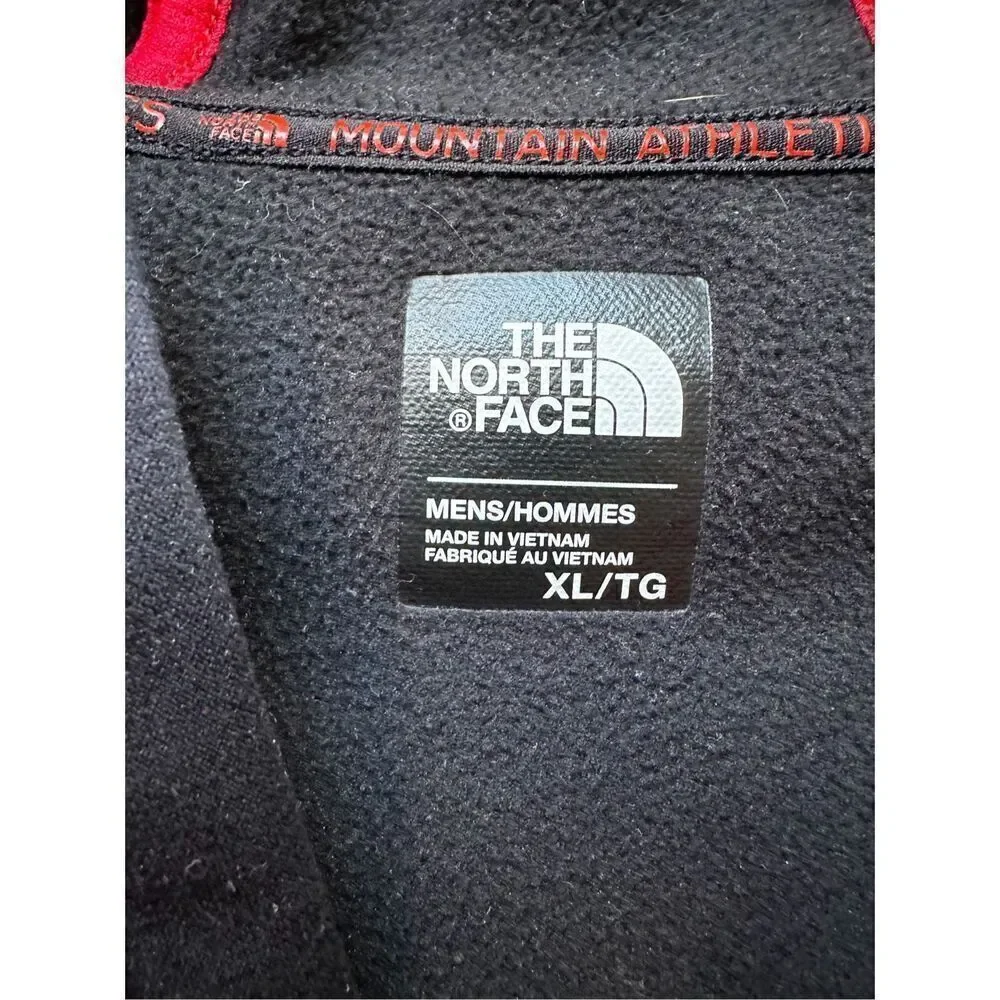 The North Face Mountain Athletics full  zip blue hooded jacket size XL #6-1519